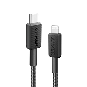 Кабель Anker 322 USB-C - Lightninig, 1.8 м, черный A81B6H11