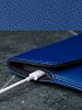 Чехол DOST для MacBook Pro 16", экокожа, синий DOST-27