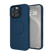 Чехол Levelo Livia с MagSafe для iPhone 16 Pro, синий LVLP16P-BL