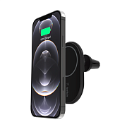 Автомобильный держатель Belkin Boost Charge, 10 Вт, магнитный, с беспроводным ЗУ, черный B5222EV