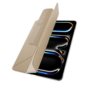 Чехол Mageasy Facet Folio для iPad Pro 11" (M4, 2024), бежевый MFP11M4-BG