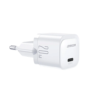 Сетевое зарядное устройство JoyRoom Mini USB-C, 20 Вт, белый JR20W-WH