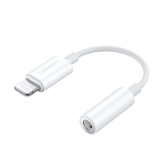 Адаптер Ugreen Lightning - Jack 3.5 мм, белый 30759